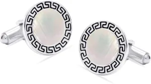 LeCalla 925 Sterling Silver Cufflinks for Men | Grooms Wedding Cuff-Links | Formal Shirt Cufflinks Accessories | Gifts for Dad, Groom, Husband, Fathers Day & Business Events