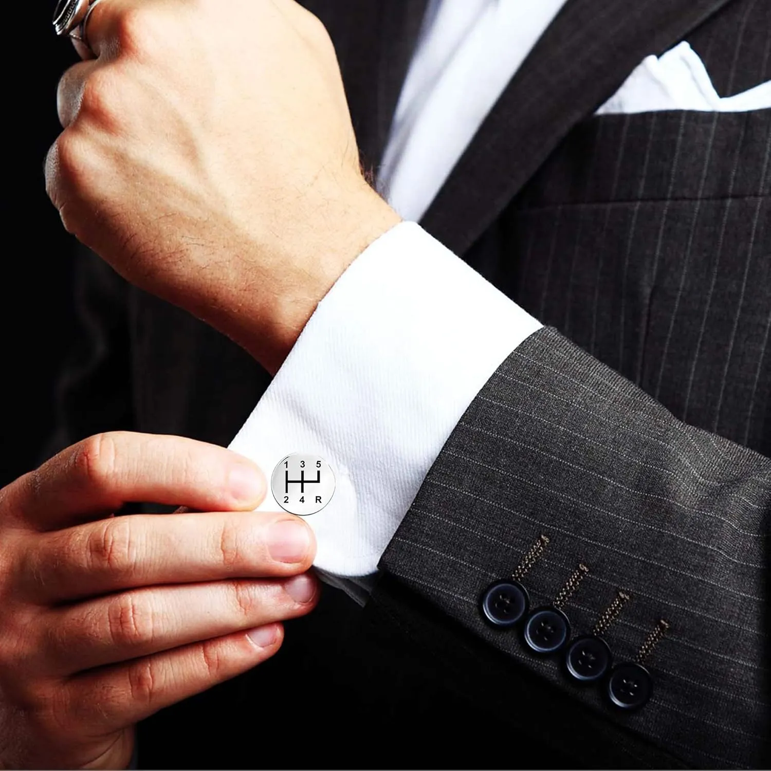 LeCalla 925 Sterling Silver Groomsmen Cufflinks Set | Classic & Antique Designs Men's Cuff-links Jewelry Set | Cuff-Links for Wedding, Party, Anniversary, Business & Special Occasion Gifts