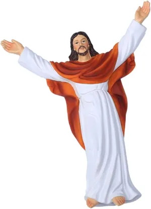 Little Jesus Statue Pendant Resin Craft Religious Present Catholic Statue Home Office Decor