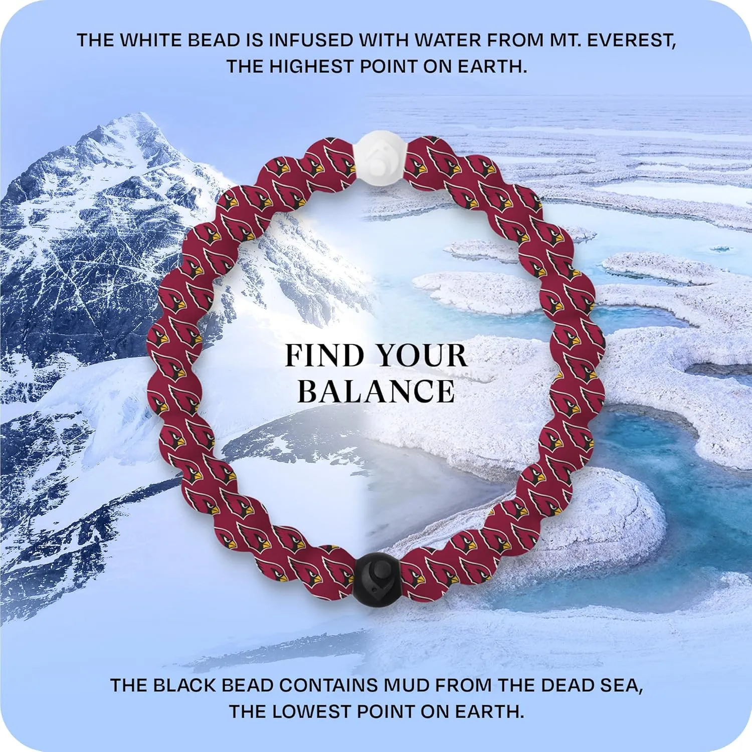 Lokai NFL Football Collection Beaded Bracelets for Men & Women - Silicone Jewelry Fashion Bracelet Slides-On for Comfortable Fit