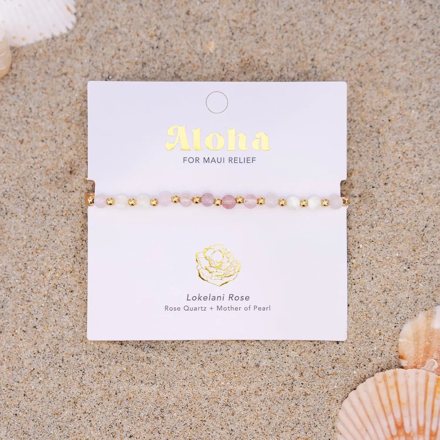 Lotus and Luna 4MM Energy Chakra Healing Bracelet with Real Stones Jade, Pearl, Rose Quartz, Amethyst, Moonstone