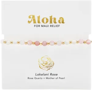 Lotus and Luna 4MM Energy Chakra Healing Bracelet with Real Stones Jade, Pearl, Rose Quartz, Amethyst, Moonstone