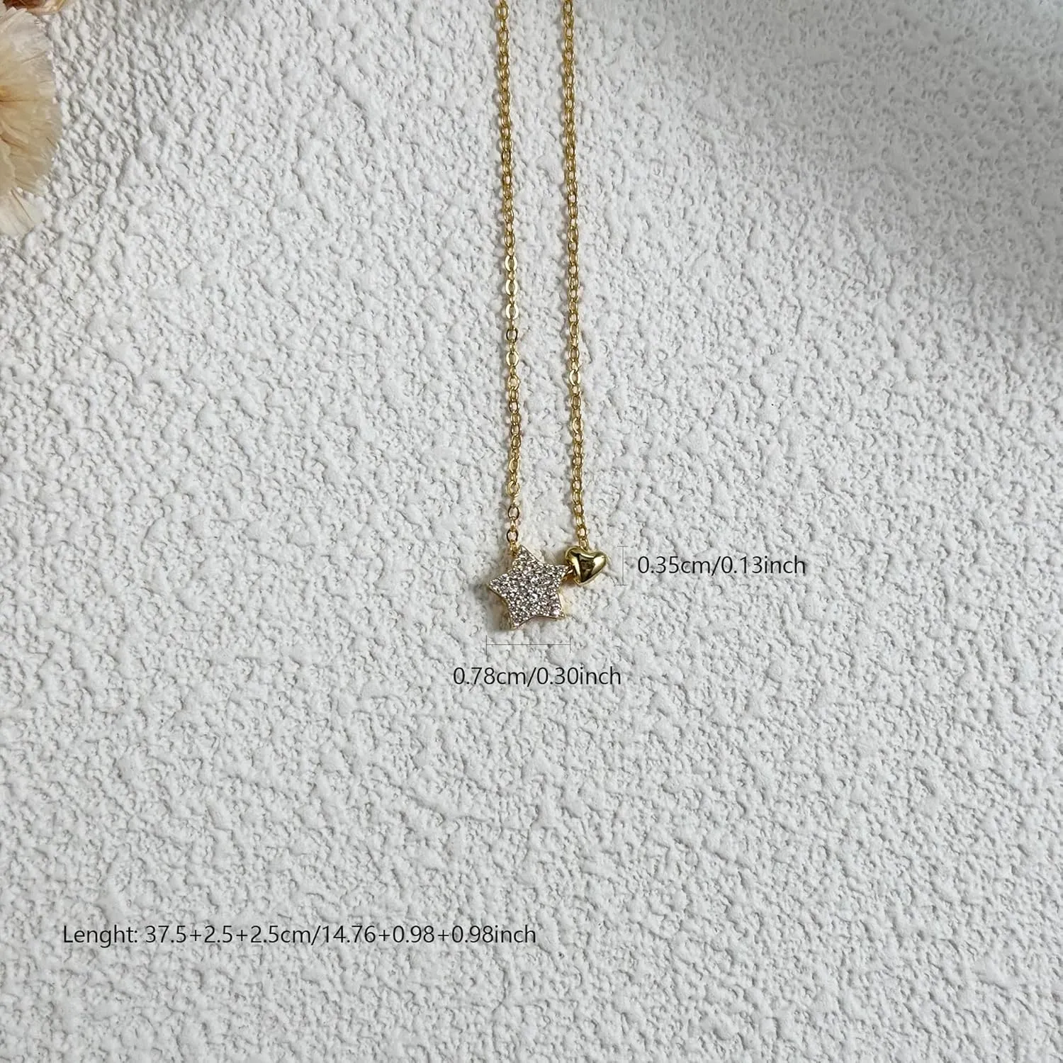 LOVECOM S925 Sterling Silver Heart Necklace for Women Dainty 14k Gold Plated CZ Infinity Love Heart Opal North Star Pendant Choker Necklaces Trendy Chain Jewelry Birthday Gifts for Mom to Daughter