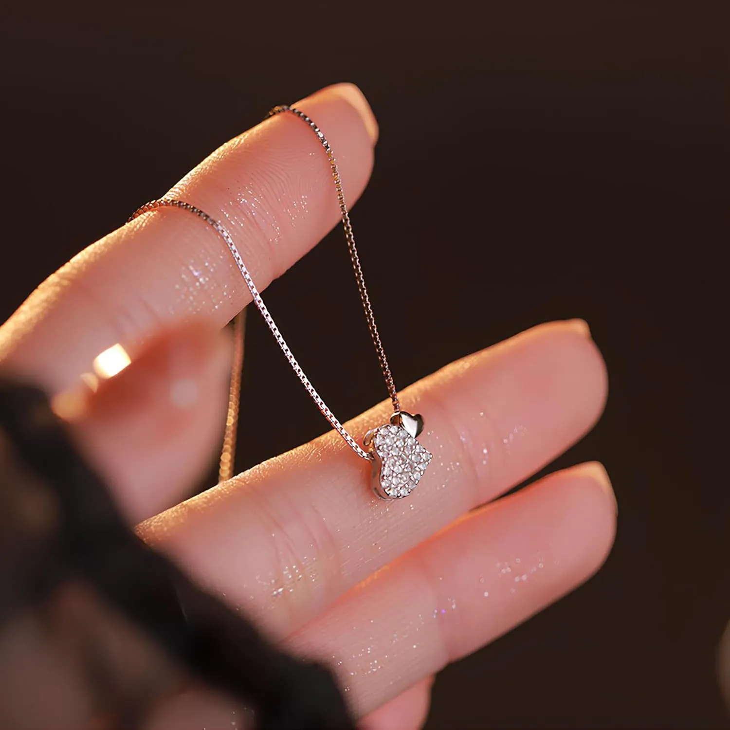 LOVECOM S925 Sterling Silver Heart Necklace for Women Dainty 14k Gold Plated CZ Infinity Love Heart Opal North Star Pendant Choker Necklaces Trendy Chain Jewelry Birthday Gifts for Mom to Daughter