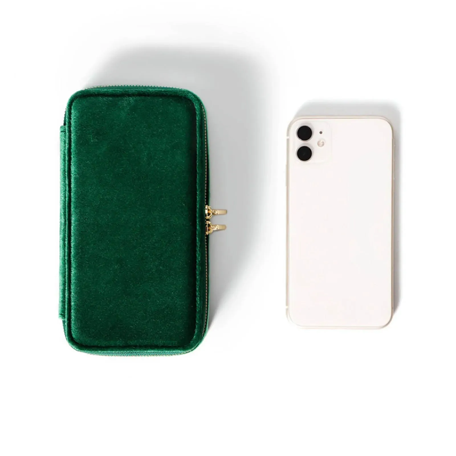 Luxury Velvet Jewelry Box Storage Rings Earrings Display Rectangle Jewelry Organizer Box Portable Jewelry Box Women Gifts,1PC