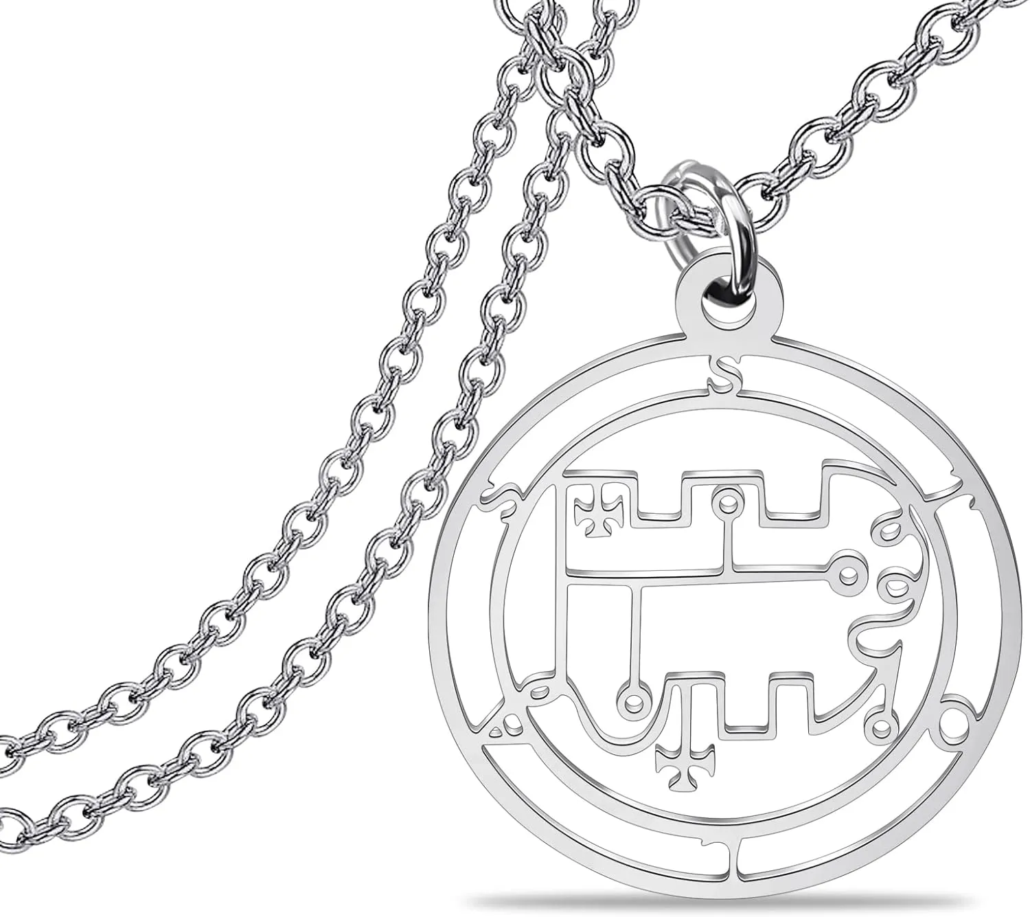 Lywjyb Birdgot Seal Sigil Necklace Medallion Occult Demon Solomon Witchcraft Gifts
