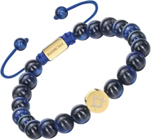 MasonicMan Mens Masonic Bracelet Freemasonry Gift Mason Logo