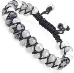 MASSIVE BEADS Natural Chakra Healing Power Crystals Macrame Bracelet Yoga Double Layer Stone Beads Gemstone Meditation Relax Anxiety Bangle for Unisex Women Men