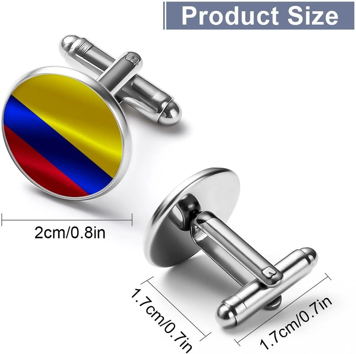 Mens Shirt Cufflinks, Tuxedo Round Cufflinks Jewelry Accessories for Formal, Business, Wedding
