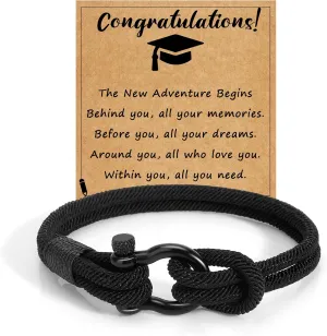 Milan Bracelets for Men - Inspirational Valentine's Day Gift for Him, Boyfriend, Brother, Cousin, Son, Grandson - Personalized Couples Gift Ideas for Teen Boys and Graduation