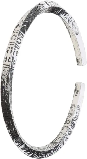 Mobius-Ring Bracelet Viking-Runes Bangle Amulet Bracelet for Men Cuff Bangle Alloy Viking-Fans Men Jewelry