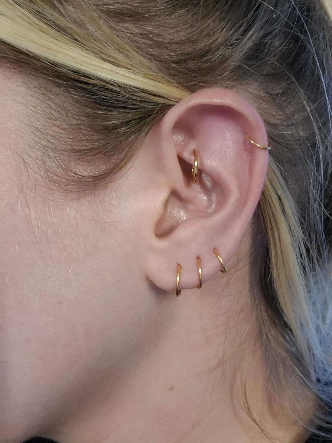 MODRSA Nose Rings - Hoops & Hoop Earrings for Cartilage & Tragus - 22g, 20g, 18g