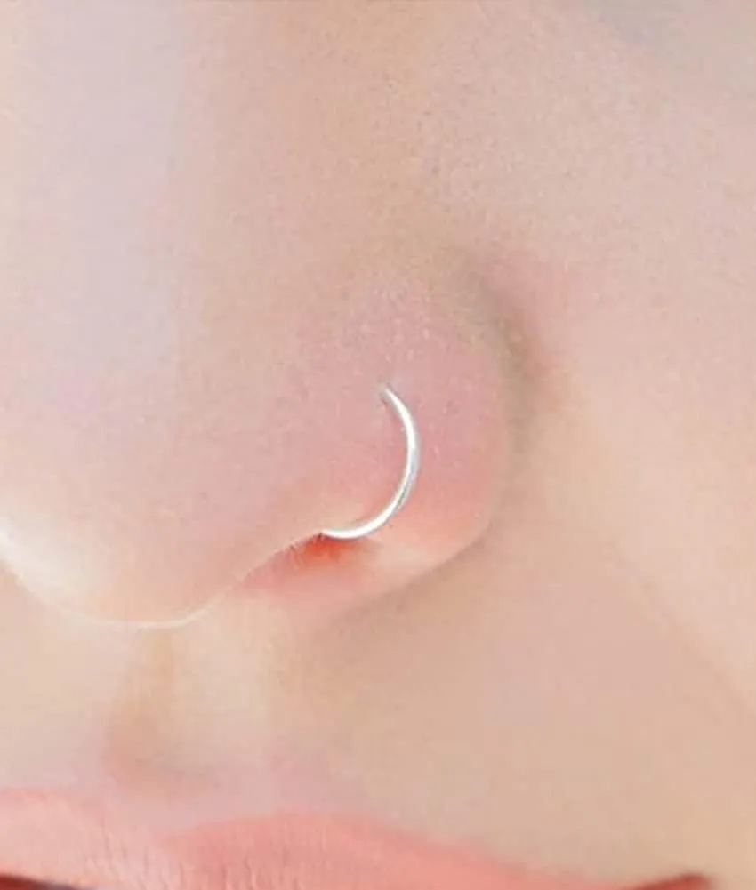 MODRSA Nose Rings - Hoops & Hoop Earrings for Cartilage & Tragus - 22g, 20g, 18g