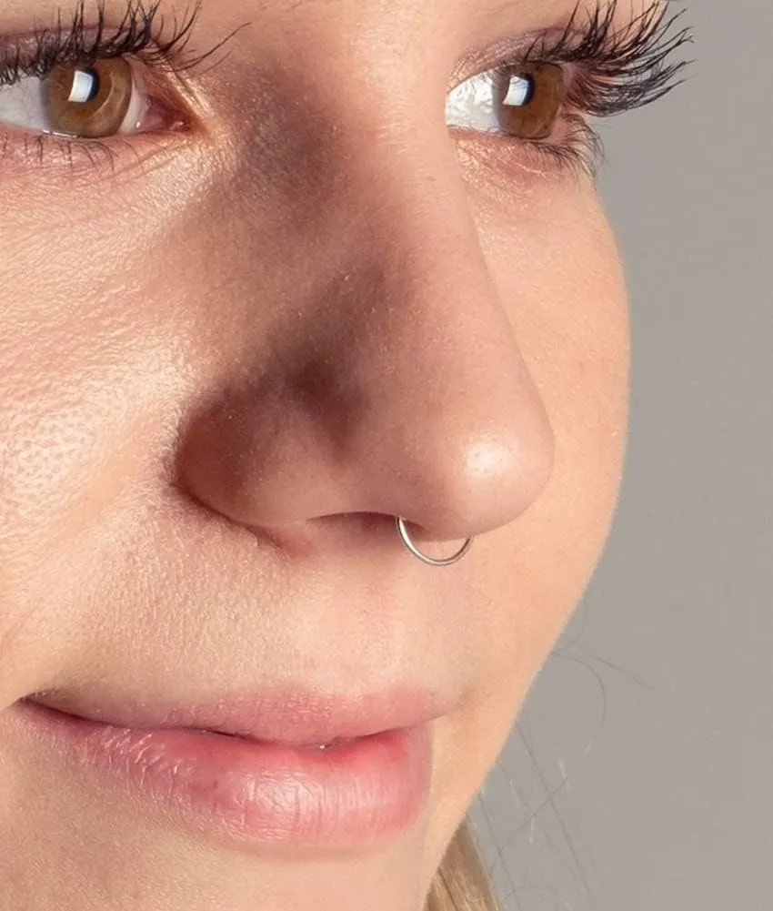 MODRSA Nose Rings - Hoops & Hoop Earrings for Cartilage & Tragus - 22g, 20g, 18g