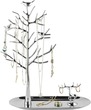 MORE&LESS Tree and Deer Jewelry Rack,for Ring Earrings Necklace Bracelet,Suitable for living rooms, bathrooms,offices,etc.