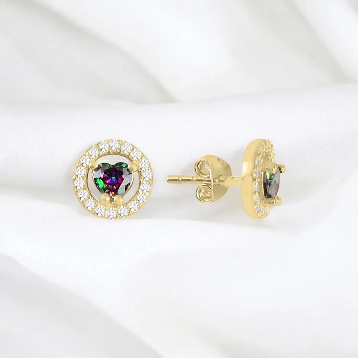 Mystic Topaz Earrings; 925 Premium Sterling Silver: For Women, Anniversary, Valentines Day, Birthday, Christmas, Jewelry Gift