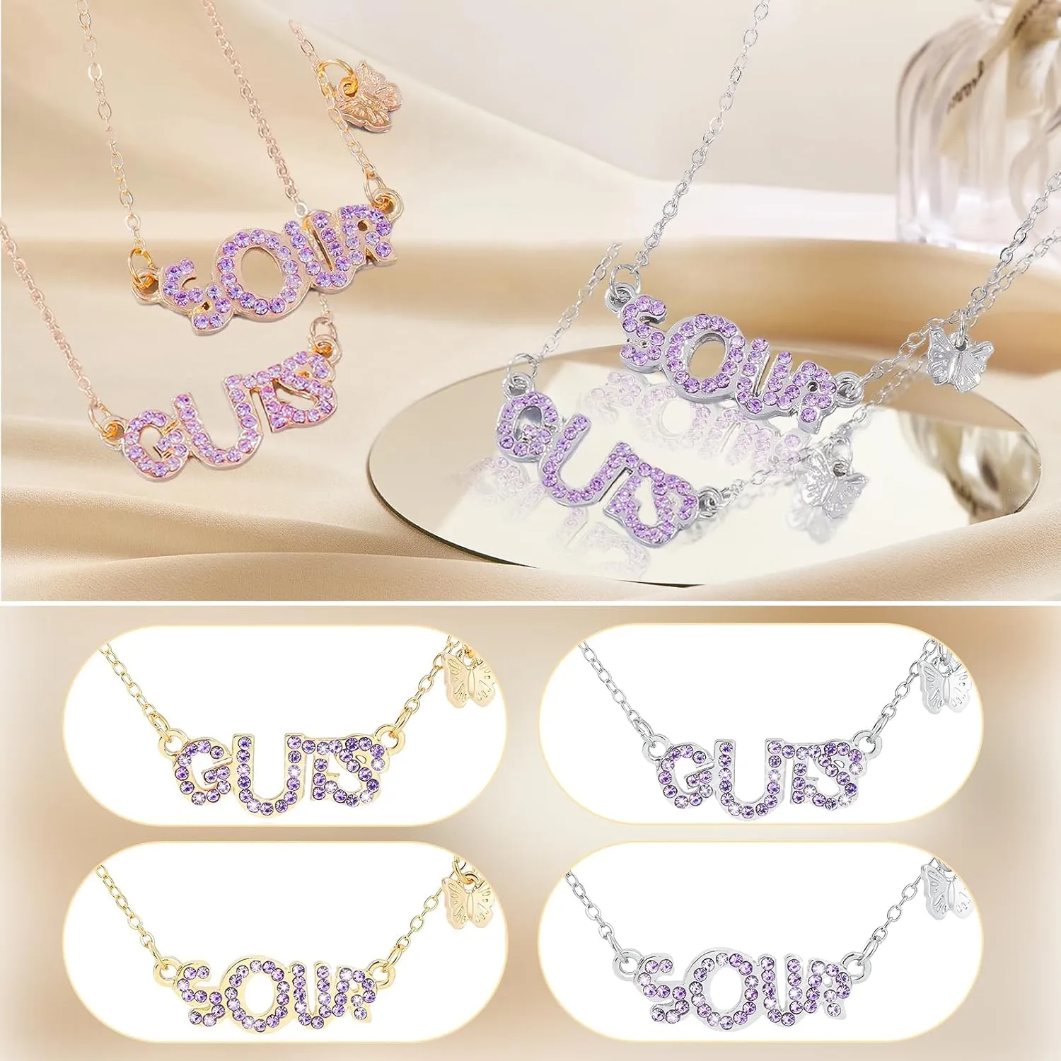 Necklace for Singer Merch, Music Album Inspired Clavicle Necklace, Delicate Fan-Themed Jewelry for Concerts & Birthdays - Dainty Stainless Steel Chain for Women, Perfect Party Favor Gift for Music Enthusiasts