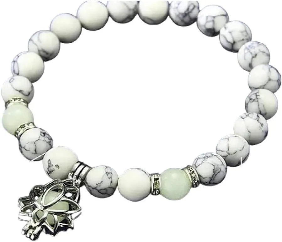 New 2025 Natural Stone Bracelet Yoga Luminous Glow in The Dark Bracelet Charm Beads Bracelet for Men Women Prayer Buddhism Decoration Jewelry Commemorative with You Accessories Trendy Best for Gift