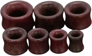 New 2026 Arrive Unisex 2Pcs Fashion Flesh Tunnels Ear Plugs Big Gauge Piercing Expander Brown Bubinga Rose Wood 8Mm-20Mm Body Jewelry Findings For Men Trendy Accessories Creative Gift Women And