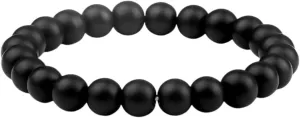 New 2026 Unisex Men Natural Volcanic Stone Bracelets Charm Matte Black Lava Onyx Beads Buddha Round Bracelet&bangle Women Yoga Prayer Decoration Jewelry Luxury Accessories Trendy Best For Gift And