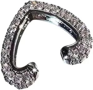 New For Trendy 2025 Delicate Zircon Heart Shape Clip Earrings Female Buckle Ear Cuff No Piercings Cartilage Ear For Women 2025 Fashion Jewelry Fashion Accessories Creative Gift