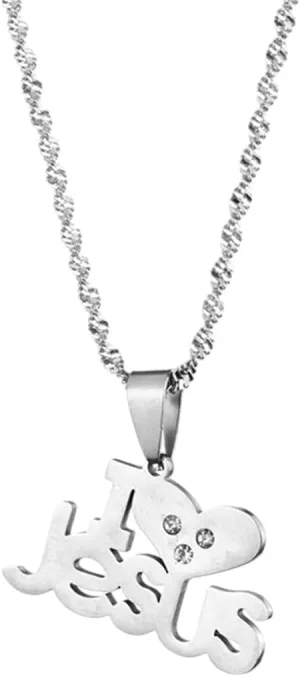 New For Trendy 2025 Jesus Love Pendant Necklaces For Women Great Jewelry Christ Savior Redeemer Deliverer Chain Jewelry Fashion Accessories Creative Gift