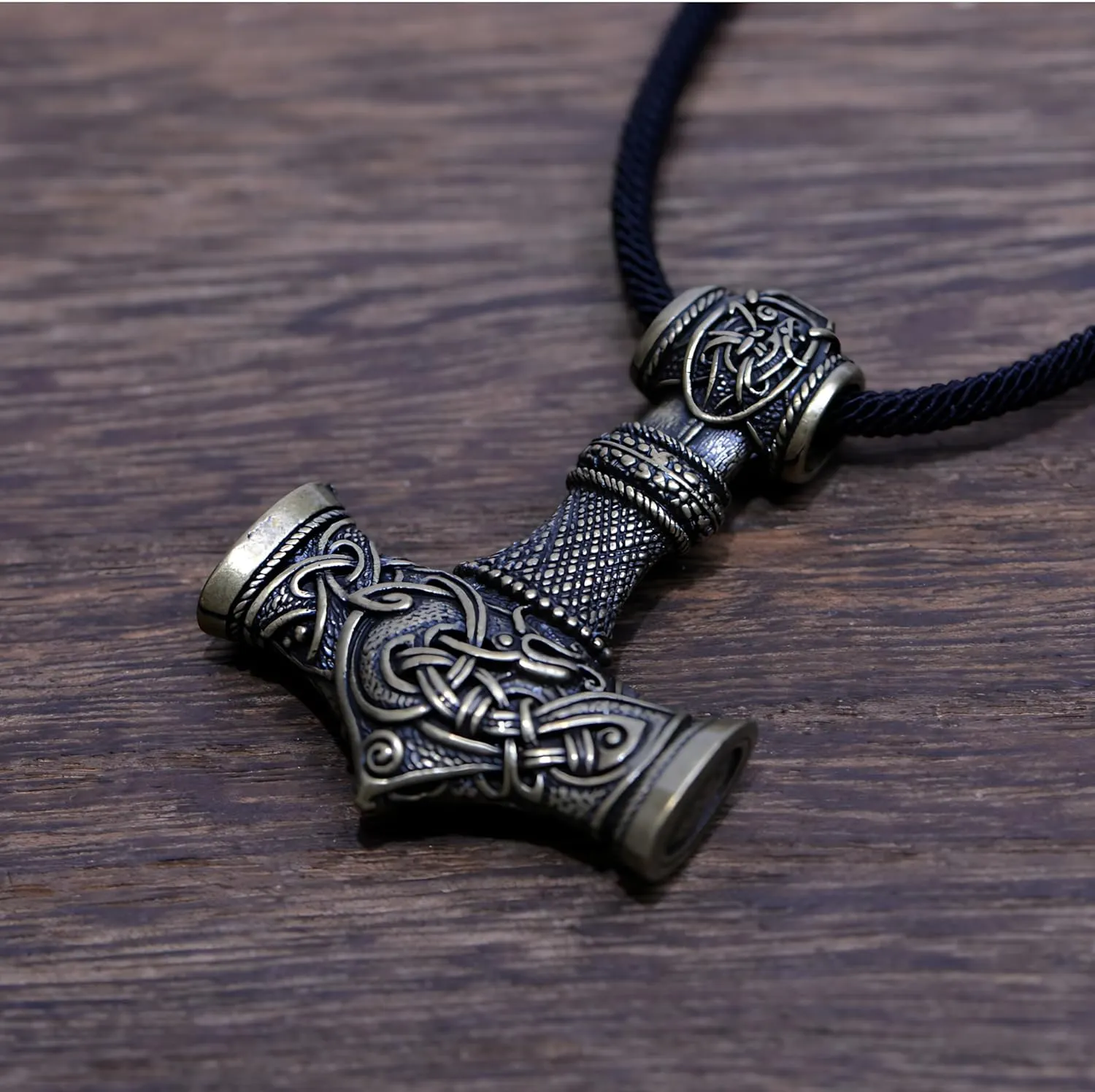 Norse Viking Thor Hammer Necklace Mjolnir Necklace for Men Talisman Jewelry