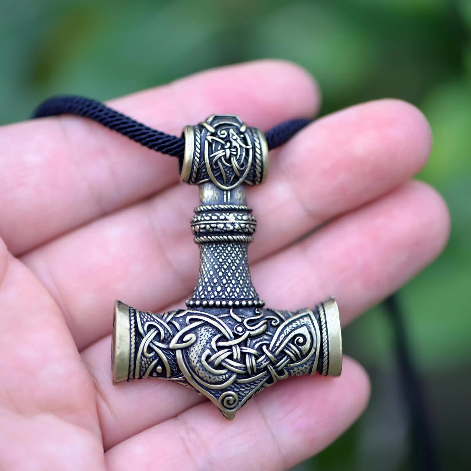 Norse Viking Thor Hammer Necklace Mjolnir Necklace for Men Talisman Jewelry