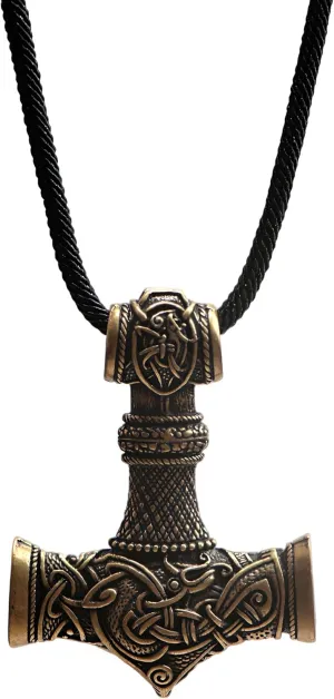 Norse Viking Thor Hammer Necklace Mjolnir Necklace for Men Talisman Jewelry