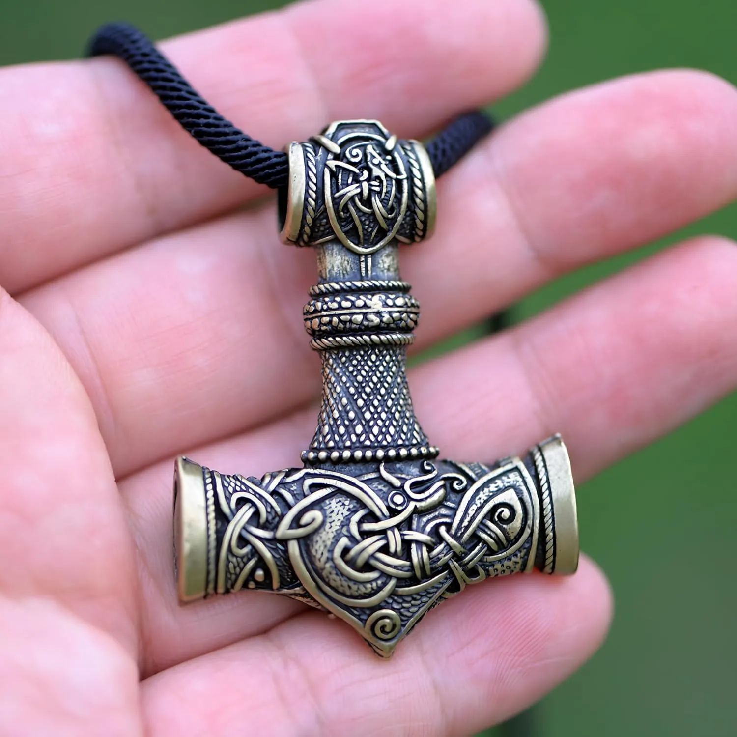 Norse Viking Thor Hammer Necklace Mjolnir Necklace for Men Talisman Jewelry