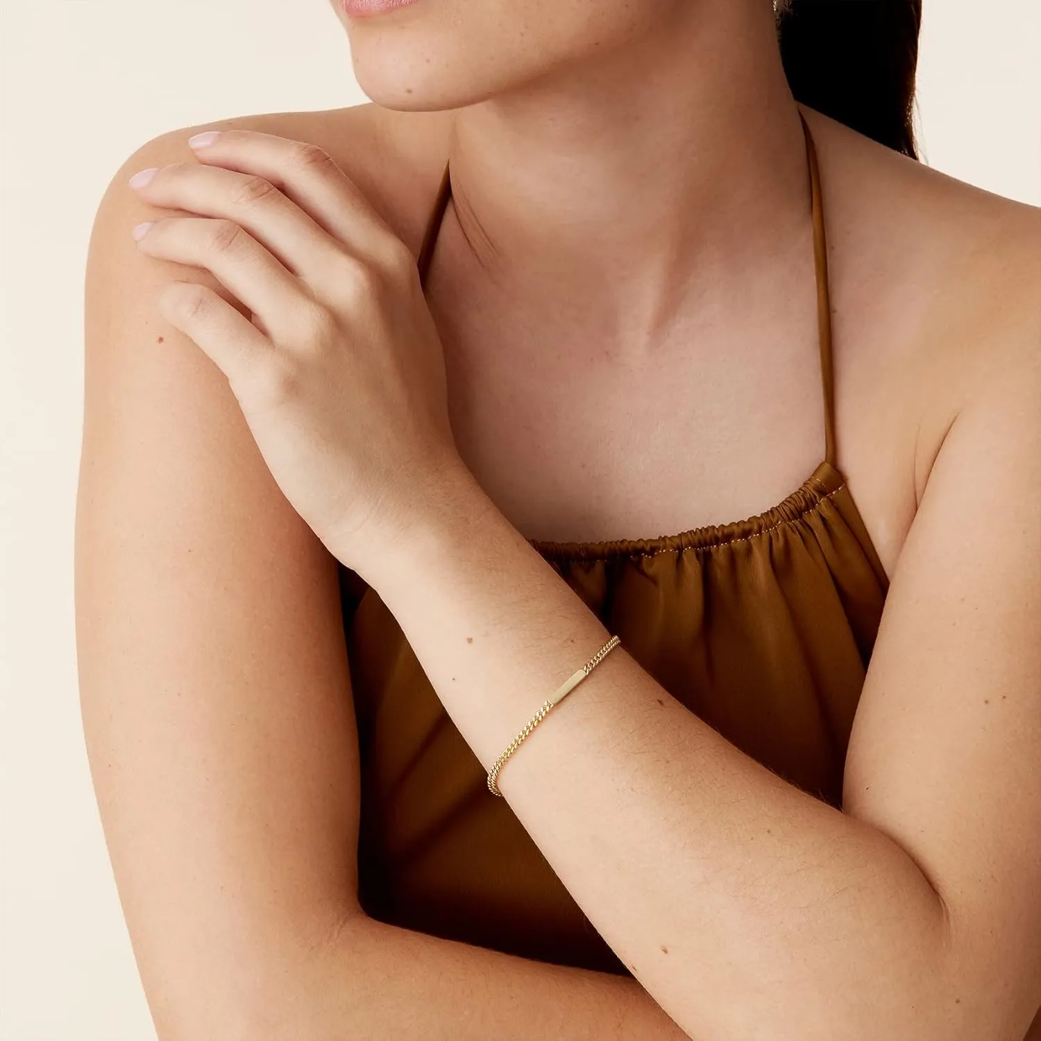 PAVOI 14K Gold Plated Lightweight Chain Bracelet | Curb Link and Cable Chain Bracelets for Women