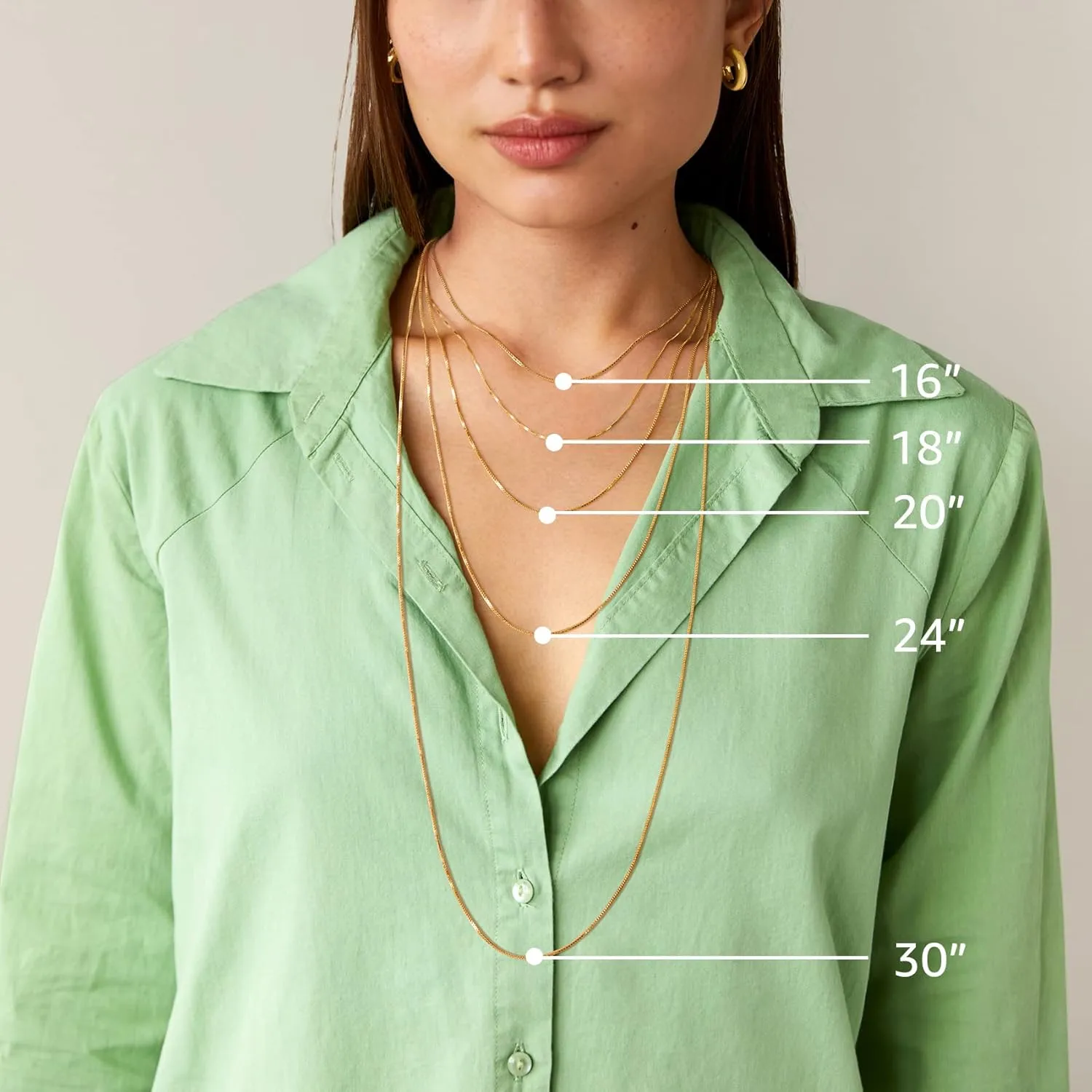 PAVOI Italian Solid 925 Sterling Silver, 22K Gold Plated Chain Necklaces | Snake, Square Box, Cable, Super Flex Curb, Miami Cuban and Rope Diamond-Cut Herringbone Necklace for Women and Men | MADE IN ITALY