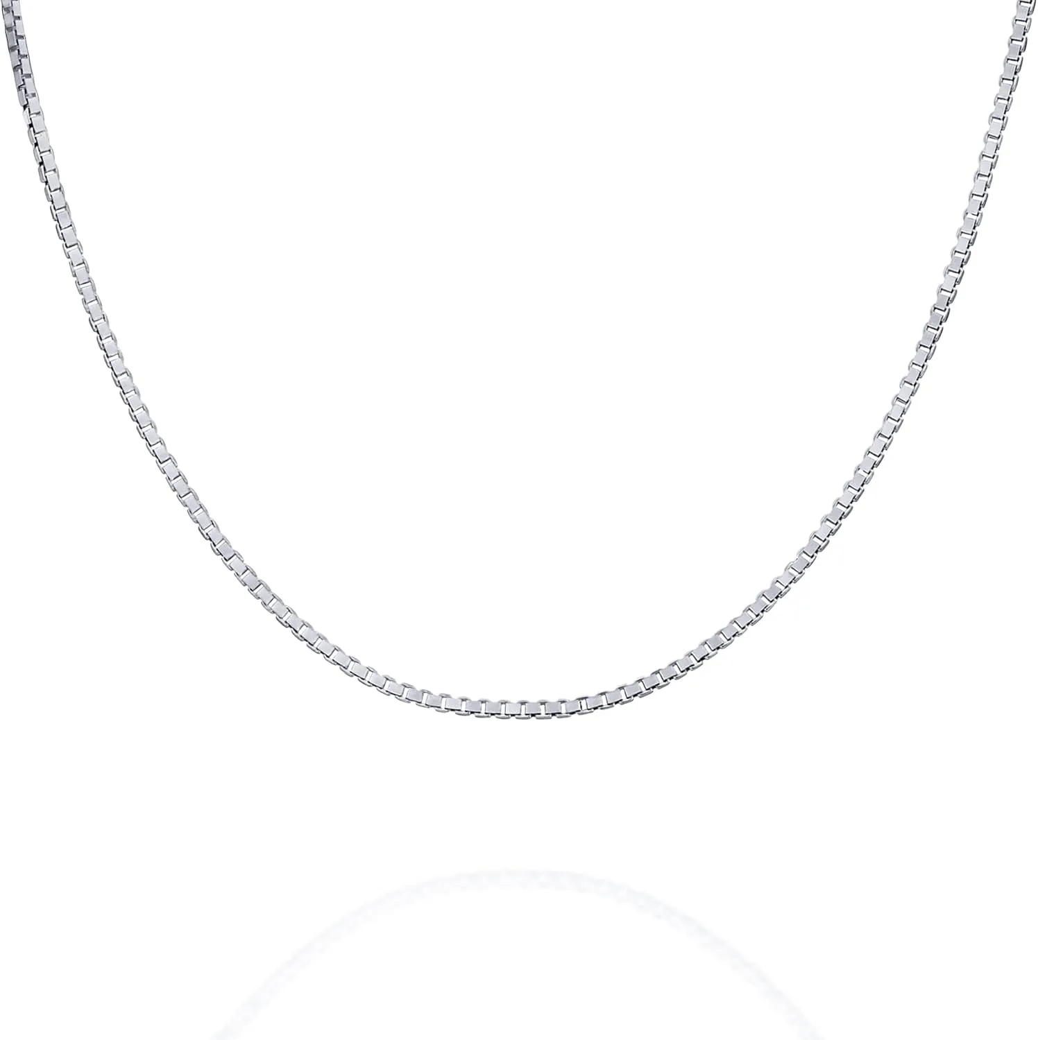 PAVOI Italian Solid 925 Sterling Silver, 22K Gold Plated Chain Necklaces | Snake, Square Box, Cable, Super Flex Curb, Miami Cuban and Rope Diamond-Cut Herringbone Necklace for Women and Men | MADE IN ITALY