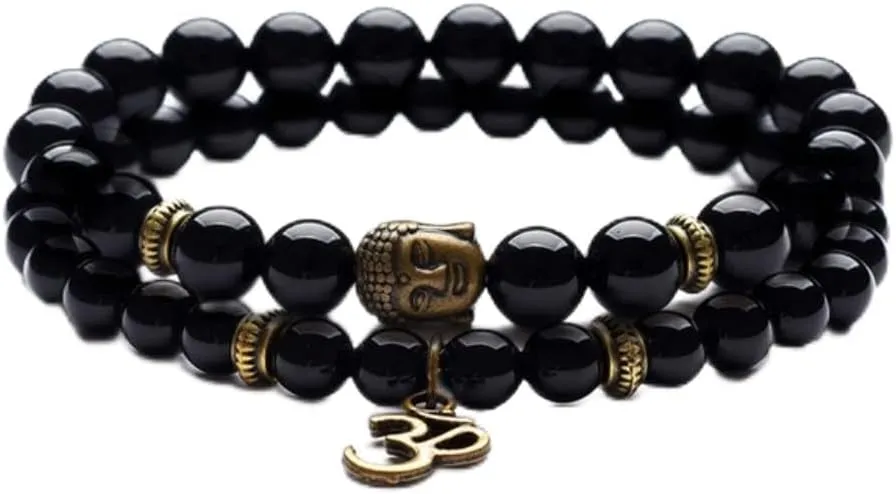 Pendant Charm Bracelets for Women Religious Buddha Meditation Bracelet Men New Nature Stone Prayer Bracelet 19cm 5