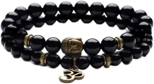 Pendant Charm Bracelets for Women Religious Buddha Meditation Bracelet Men New Nature Stone Prayer Bracelet 19cm 5