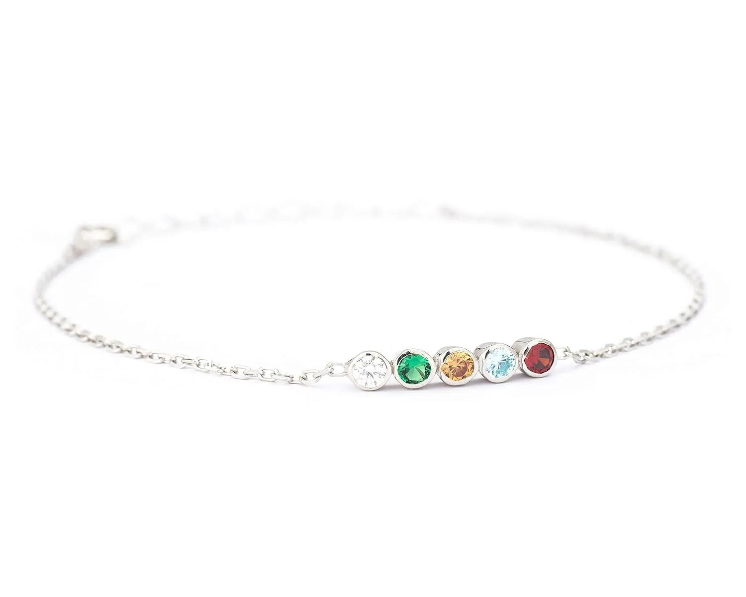 Personalized Birthstone Bracelet, Family Birthstone Bracelet for Mom, Dainty Bracelet for Her, Gold/Rose/Silver Bracelet, Birthstone Gifts, Birthstone Jewelry, Mothers Day Gift, Gift for Mom