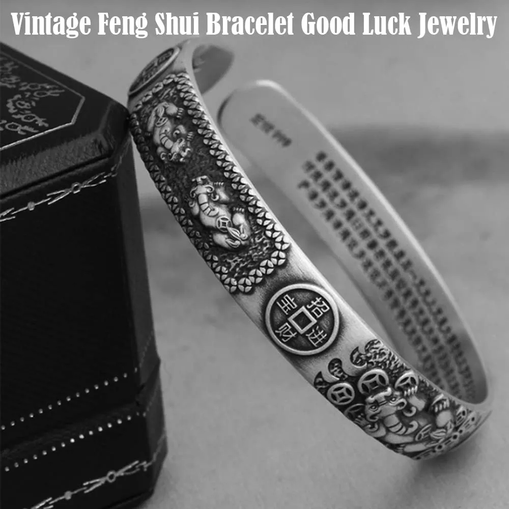 Pixiu Bracelet Feng Shui Pixiu Ring Set, Chinese Feng Shui Pi Yao Wealth Bracelet, Pixiu Ring Protection Wealth Bring Good Luck and Prosperity for Women Men (Woman)