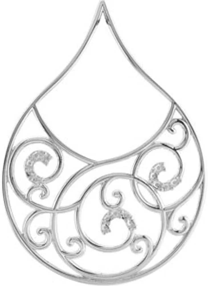 Platinum Earring Mounting Fine Jewelry For Women Gifts For Her (Only One Piece Sold, Not the Pair, Mounting Only, Not All Stones Included)