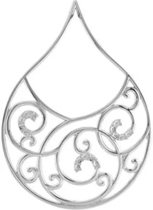 Platinum Earring Mounting Fine Jewelry For Women Gifts For Her (Only One Piece Sold, Not the Pair, Mounting Only, Not All Stones Included)