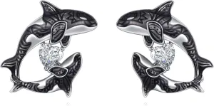 POPLYKE Animal Earrings for Women 925 Sterling Silver Hypoallergenic Jewelry Birthday Gifts for Sensitive Ears