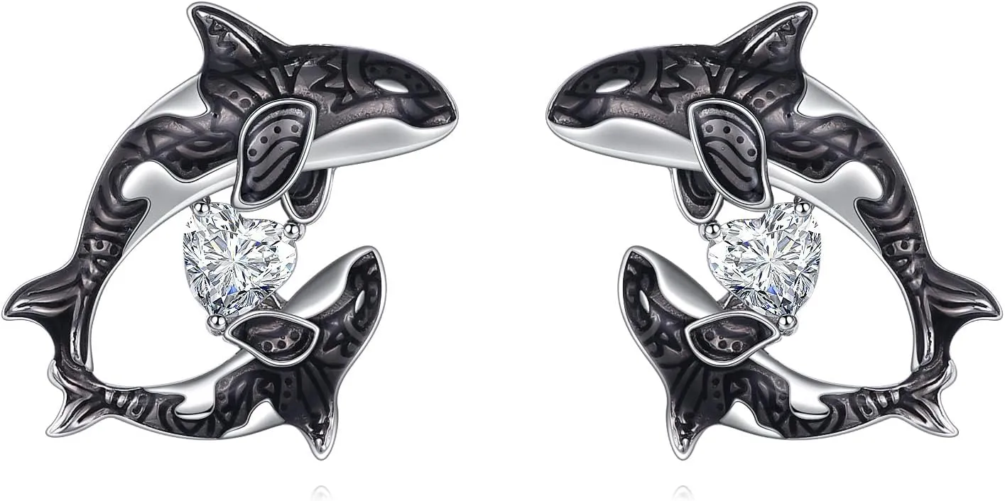 POPLYKE Animal Earrings for Women 925 Sterling Silver Hypoallergenic Jewelry Birthday Gifts for Sensitive Ears