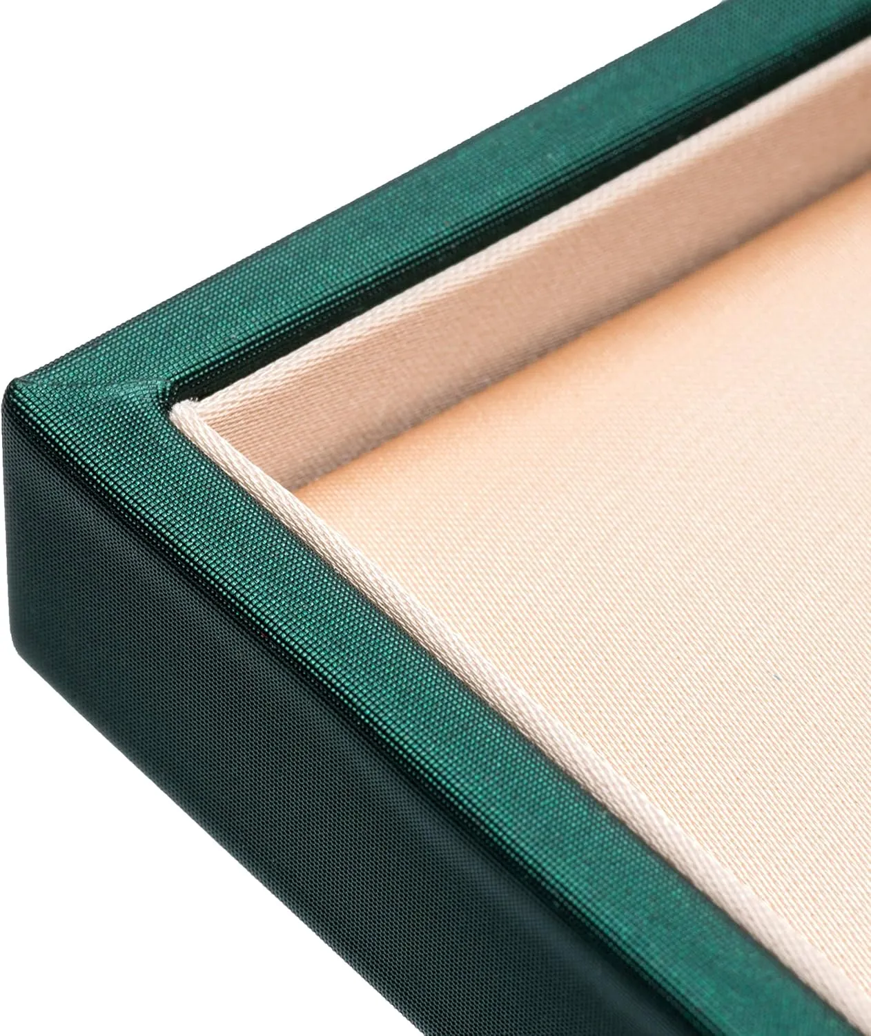 PU Leather Necklace Pendant Box for Wedding,Jewelry Gift Storage Display Case (Green)