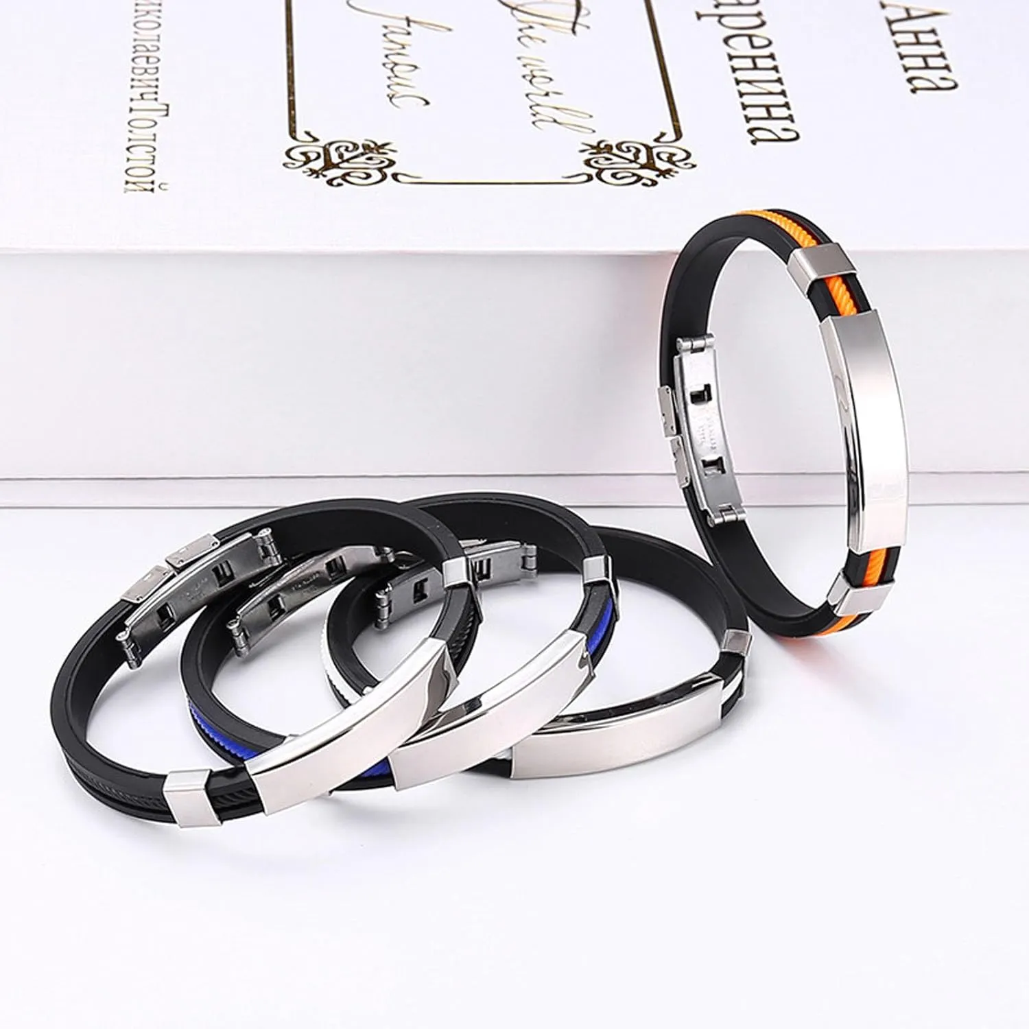 Randarch Titanium Wristband, Apus Ion Therapeutic Lympunclog Titanium Wristband Pro Adjustable Lymphatic Magtherapy Oveallgo Calm Prostapower Bracelet Sugarfirm Outdoor Sport Band for Men Women