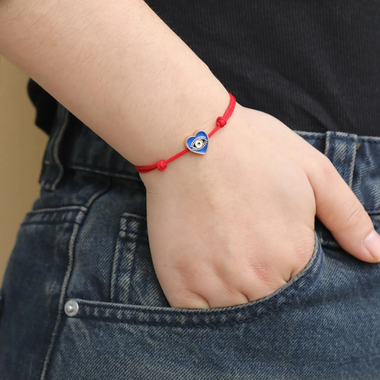 Red String Bracelets for Women Gold Luck Charm Bracelet Evil Eye Cross Bracelet Volleyball Basketball Bracelet for Men
