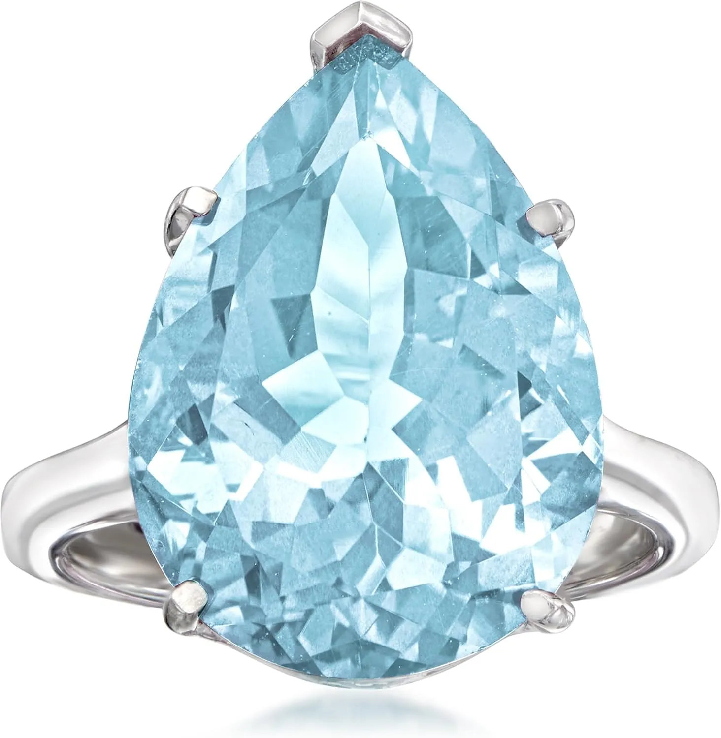Ross-Simons 13.00 Carat Sky Blue Topaz Ring in Sterling Silver