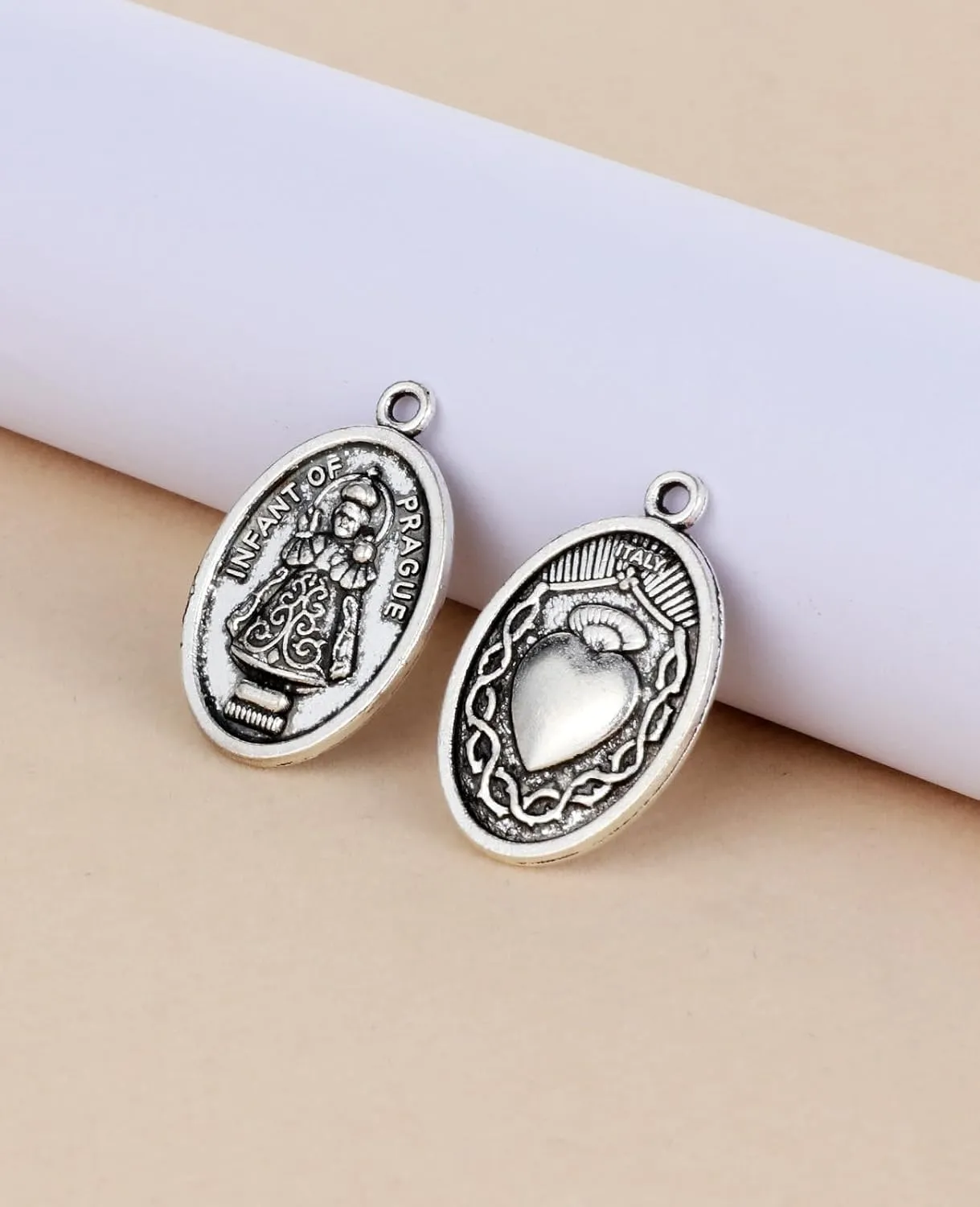 Saint Mother Teresa of Calcutta/Holy Family/The Divine Mercy/Therese of Lisieux/Ecce Homo Mater Dolorosa Medallion Pendant for DIY Rosary Chaplet Parts