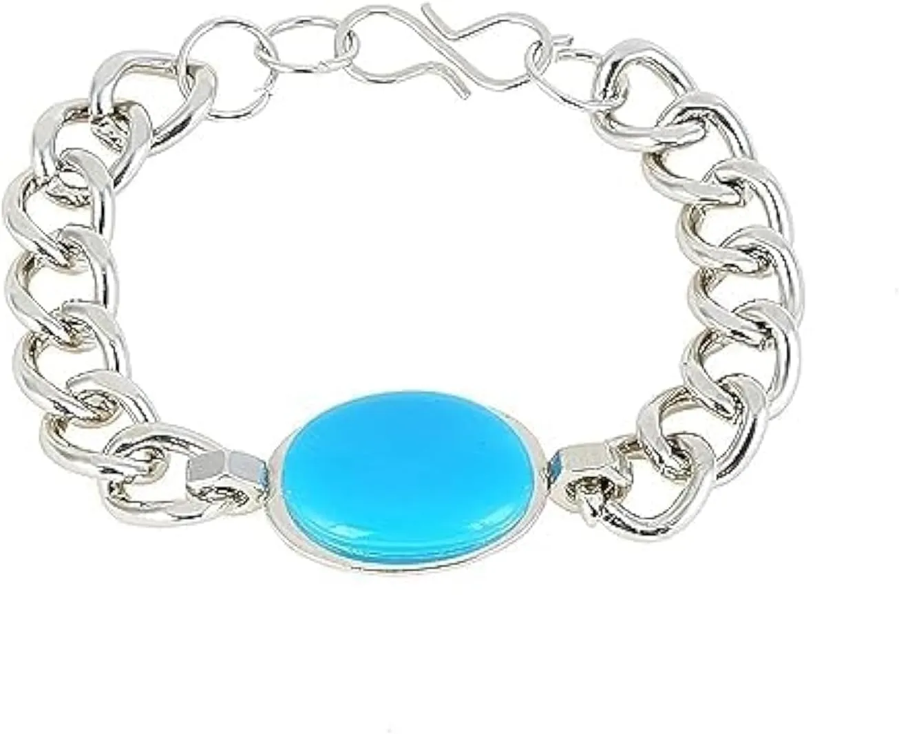 Salman Khan Bracelet for men Being Human Jewellery Steel Silver Coated Lucky Firoza Stone Friendship Band for Men & Boys