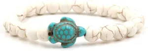 Sea Turtle Beads Bracelets Natural Stone Elastic Bangle For Women Girls Charm Gift,Style 3