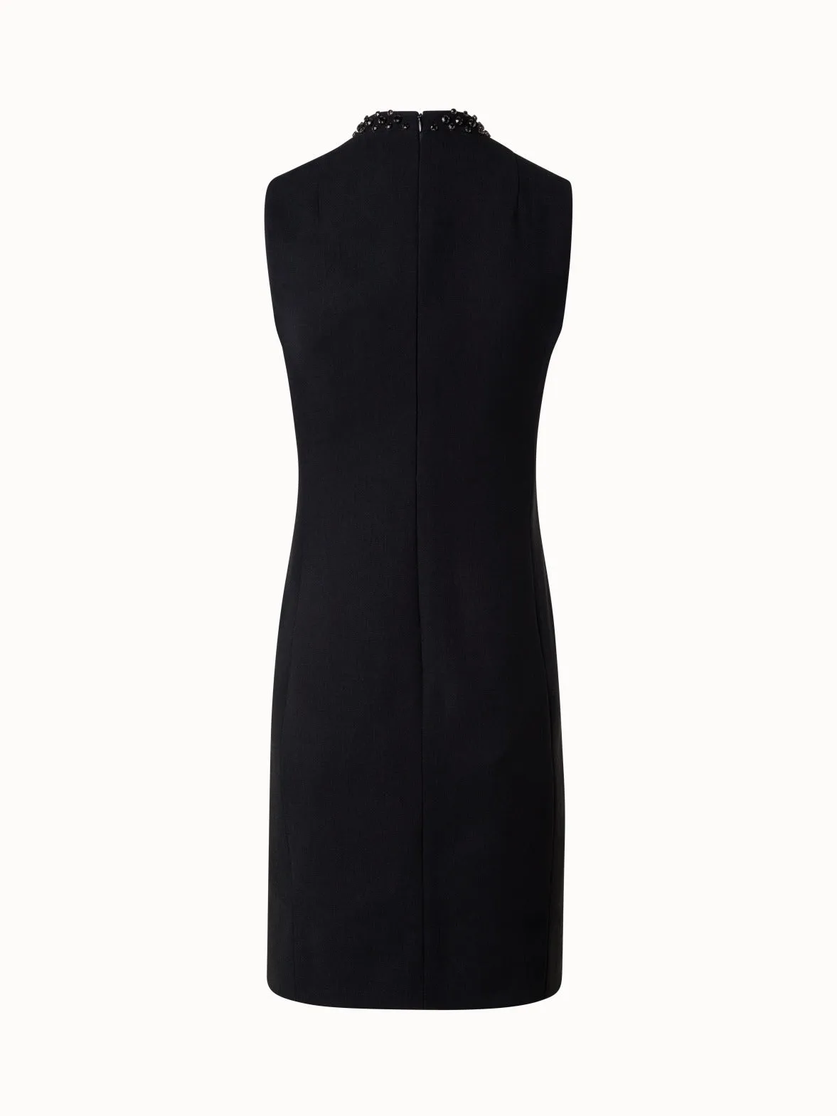 Sheath Dress with Diamond Studs