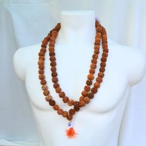 Shiva Lingam ShopLord Shiva Most Powerful Kantha Mala Very Rare 108 1 Beads,5 Mukhi Rudraksha Mala Kantha Nepal Lab Large Rudraksha Seed Beads 22mm Japa Prayer Mala
